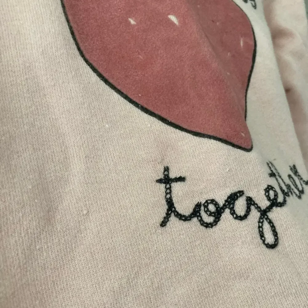 Zara Sisters Always Together Heart Sweatshirt - Pink - 4-5
